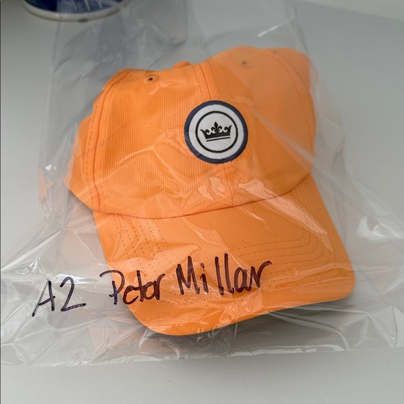 🆕Peter Millar Crown Seal Performance Hat Orange🆕 - Picture 8 of 8
